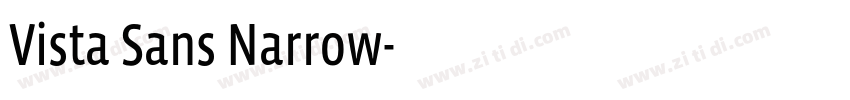 Vista Sans Narrow字体转换